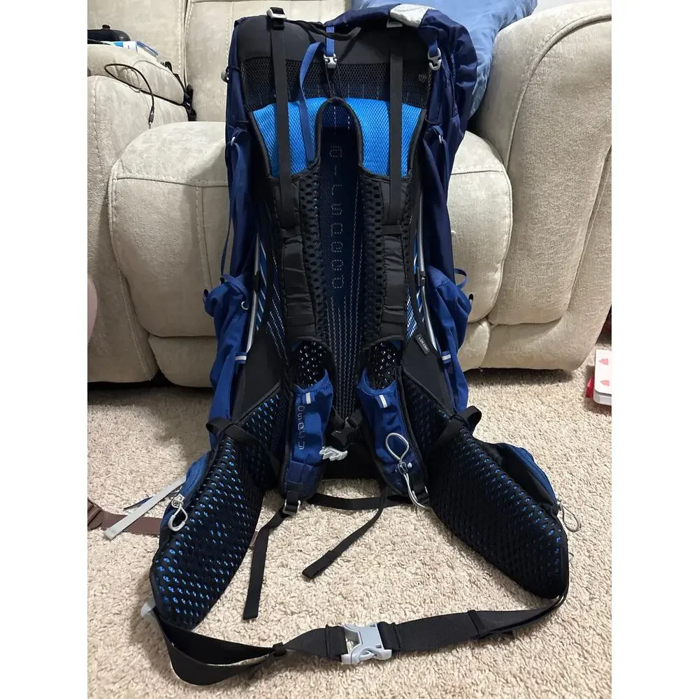 Osprey exos 48 hiking backpack blue EUC sz large 20-23 inches airspeed